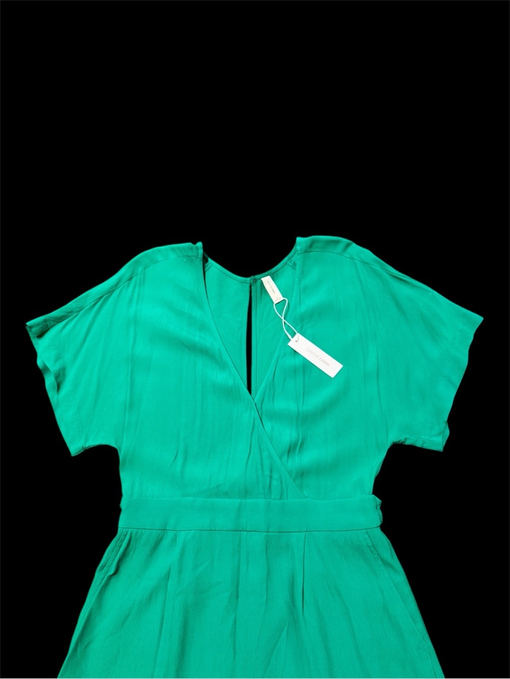GENTLE FAWN, NWT, WOMENS, SHORT SLEEVE ROMPER IN SPRING GREEN. SIZE 4 - Picture 3 of 10